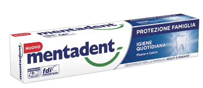 MENTADENT PROTEZIONE FAMIGLIA IGIENE QUOTIDIANA 75 ML - Farmacia Dott. Pasquale Russo