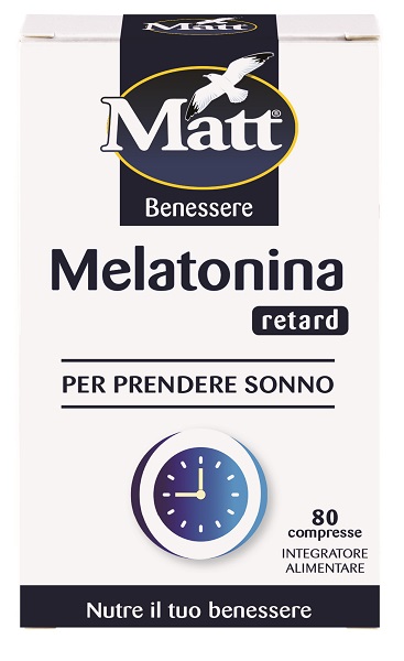MATT BENESSERE MELATONINA RETARD 80 COMPRESSE - Farmacia Dott. Pasquale Russo