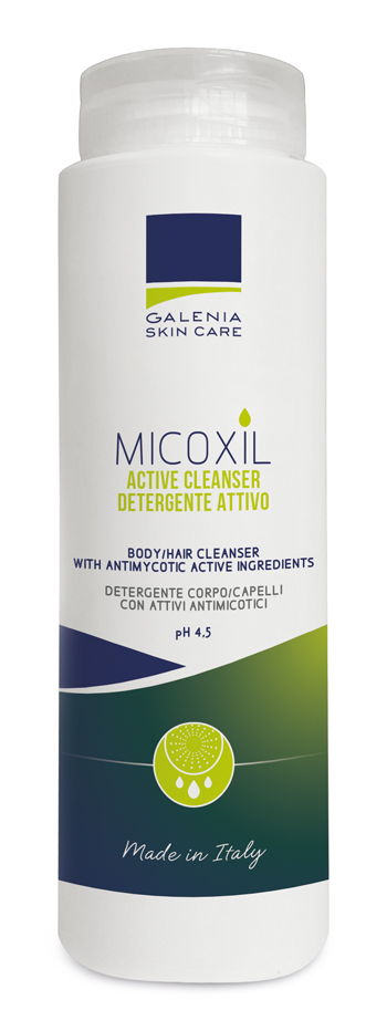 MICOXIL ACTIVE CLEANSER DETERGENTE PER CORPO E CAPELLI PH 4,5 250 ML - Farmacia Dott. Pasquale Russo