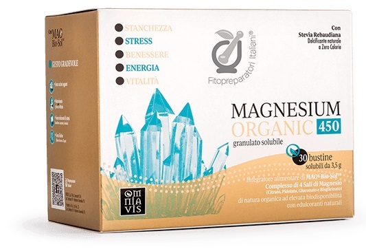 FITOPREPARATORI ITALIANI MAGNESIUM ORGANIC 450 30 BUSTINE - Farmacia Dott. Pasquale Russo