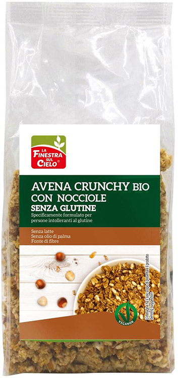 CRUNCHY SENZA GLUTINE AVENA E NOCCIOLA 250 G - Farmacia Dott. Pasquale Russo