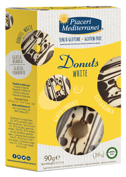 PIACERI MEDITERRANEI DONUTS WHITE 90 G - Farmacia Dott. Pasquale Russo