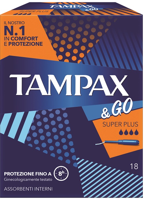 TAMPAX &GO ASSORBENTE INTERNO SUPER PLUS 18 PEZZI - Farmacia Dott. Pasquale Russo