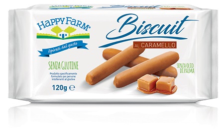 HAPPY FARM BISCUIT CARAMELLO 120 G - Farmacia Dott. Pasquale Russo