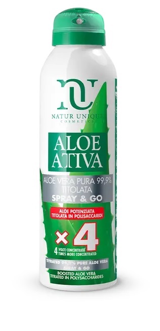 NATUR UNIQUE SPRAY&GO ALOE POTENZIATA TITOLATA 4X 150 ML - Farmacia Dott. Pasquale Russo