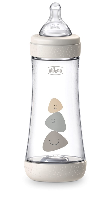 CHICCO BIBERON PERFECT 5 UNISEX 300 ML IN SILICONE 3 FORI - Farmacia Dott. Pasquale Russo