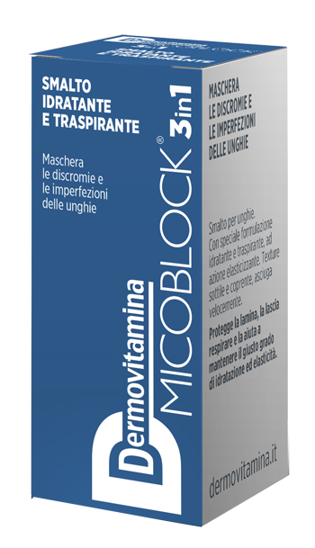 DERMOVITAMINA MICOBLOCK 3 IN 1 SMALTO IDRATANTE E TRASPIRANTE BLU 5 ML - Farmacia Dott. Pasquale Russo