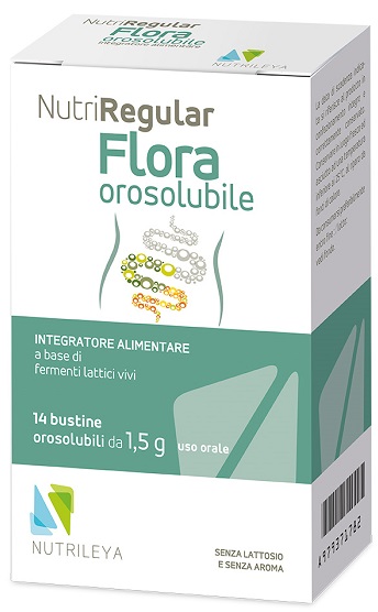 NUTRIREGULAR FLORA 14 BUSTINE OROSOLUBILI - Farmacia Dott. Pasquale Russo