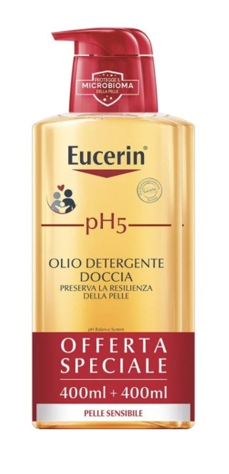 EUCERIN BIPACCO PH5 OLIO DETERGENTE 400 ML + 400 ML - Farmacia Dott. Pasquale Russo
