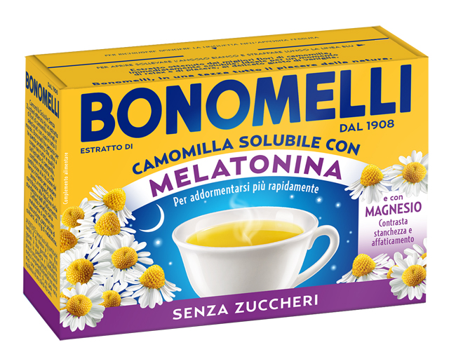 CAMOMILLA SOLUBILE MELATONINA MAGNESIO 16 BUSTINE - Farmacia Dott. Pasquale Russo