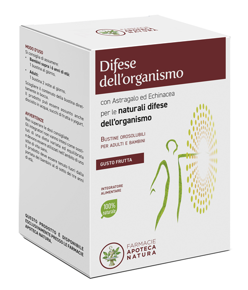 DIFESE DELL'ORGANISMO GUSTO FRUTTA 20 BUSTINE OROSOLUBILI X 2,5 G - Farmacia Dott. Pasquale Russo