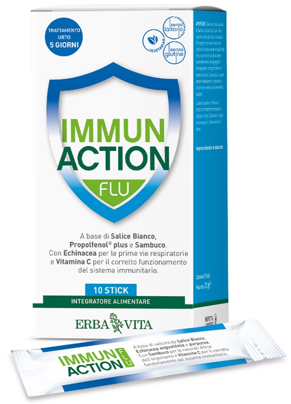 IMMUN ACTION FLU 10 STICKPACK - Farmacia Dott. Pasquale Russo