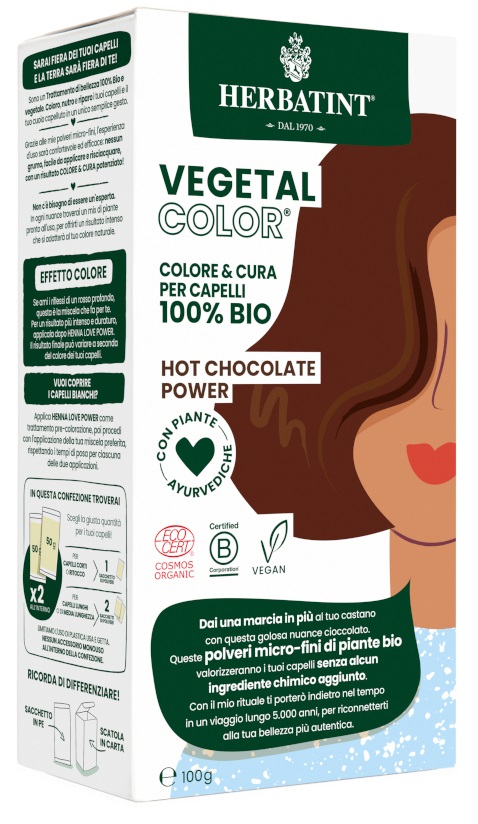 HERBATINT VEGETAL COLOR HOT CHOCOLATE POWER ITA 100 G - Farmacia Dott. Pasquale Russo