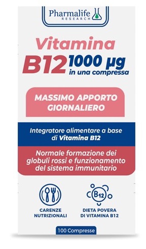 VITAMINA B12 100 COMPRESSE VITACURVEG - Farmacia Dott. Pasquale Russo