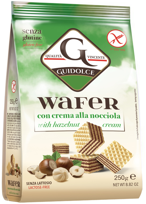 WAFER CON CREMA ALLA NOCCIOLA 250 G - Farmacia Dott. Pasquale Russo