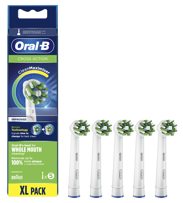 ORALB CROSS ACTION EB50 TESTINE PER SPAZZOLINO ELETTRICO 5 PEZZI - Farmacia Dott. Pasquale Russo