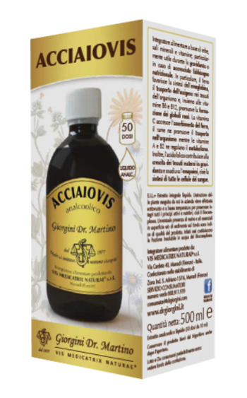 ACCIAIOVIS LIQUIDO ANALCOOLICO 500 ML - Farmacia Dott. Pasquale Russo