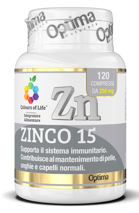 COLOURS OF LIFE ZINCO 15 120 COMPRESSE - Farmacia Dott. Pasquale Russo