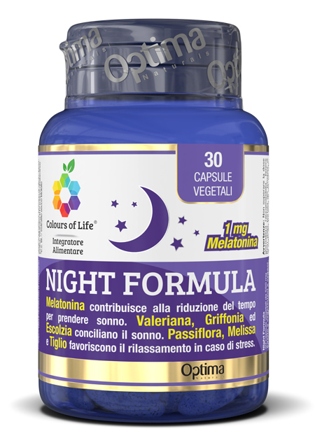 COLOURS OF LIFE NIGHT FORMULA 30 CAPSULE VEGETALI 550 MG - Farmacia Dott. Pasquale Russo