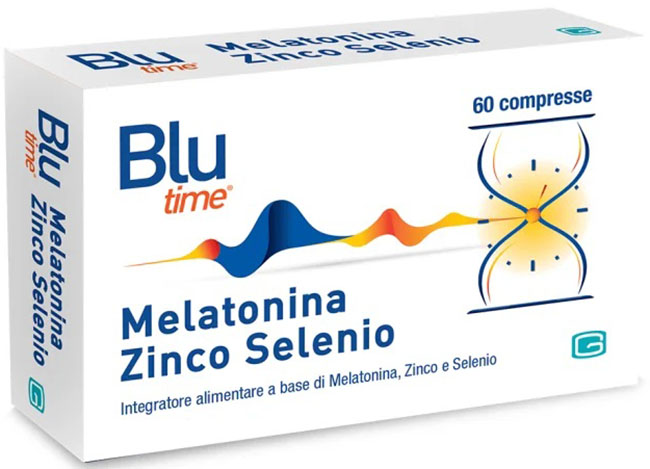 BLU TIME MELATONINA/ZINCO/SELENIO COMPRESSE - Farmacia Dott. Pasquale Russo