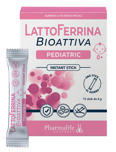 LATTOFERRINA BIOATTIVA PEDIATRIC 15 STICK 4 G - Farmacia Dott. Pasquale Russo