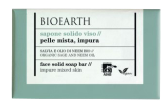 SAPONE SOLIDO VISO SALVIA OLIO NEEM BIO 150 G - Farmacia Dott. Pasquale Russo