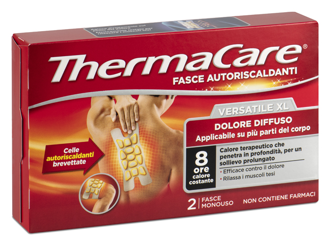 FASCIA AUTORISCALDANTE VERSATILE THERMACARE XL 2 PEZZI - Farmacia Dott. Pasquale Russo