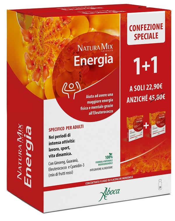 NATURA MIX ADVANCED ENERGIA 10 + 10 FLACONCINI CONFEZIONE SPECIALE - Farmacia Dott. Pasquale Russo