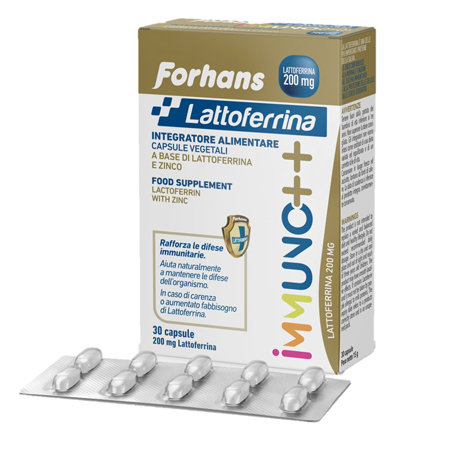 FORHANS LATTOFERRINA IMMUNO++ 200 MG LATTOFERRINA 30 CAPSULE - Farmacia Dott. Pasquale Russo