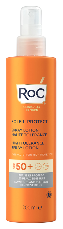 ROC LOZIONE SPRAY SOLARE CORPO SPF 50+ ELEVATA TOLLERABILITA' 200 ML - Farmacia Dott. Pasquale Russo