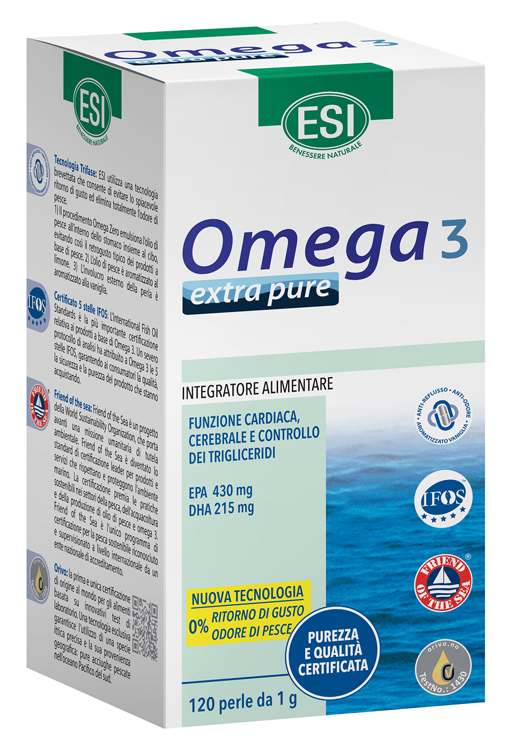 ESI OMEGA 3 EXTRA PURE 120 PERLE - Farmacia Dott. Pasquale Russo