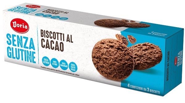 DORIA BISCOTTI CACAO 4X37,5 G - Farmacia Dott. Pasquale Russo