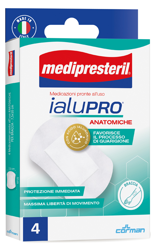 MEDIPRESTERIL IALUPRO BRACCIA 7,5X10 CM 4 PEZZI - Farmacia Dott. Pasquale Russo