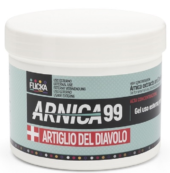ARNICA GEL 99 + ARTIGLIO DEL DIAVOLO BARATTOLO 500 ML - Farmacia Dott. Pasquale Russo