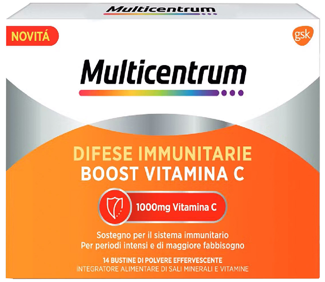 MULTICENTRUM DIFESE IMMUNITARIE BOOST VITAMINA C 28 BUSTINE - Farmacia Dott. Pasquale Russo
