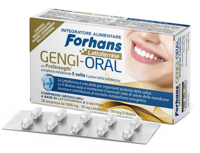 FORHANS LATTOFERRINA GENGI ORAL 30 COMPRESSE - Farmacia Dott. Pasquale Russo