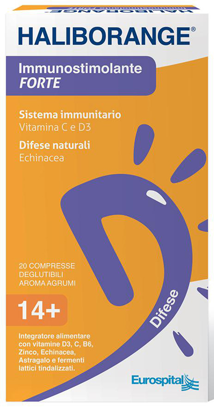 HALIBORANGE IMMUNOSTIMOLANTE FORTE 20 COMPRESSE - Farmacia Dott. Pasquale Russo