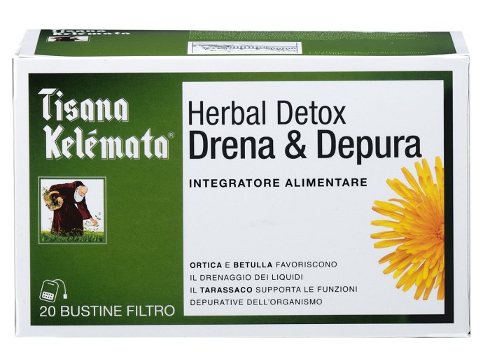 TISANA HERBAL DETOX DRENA & DEPURA 20 BUSTINE - Farmacia Dott. Pasquale Russo