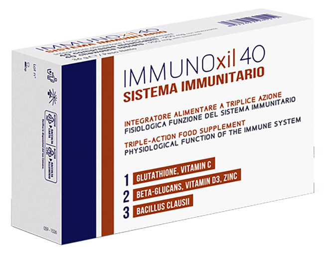 IMMUNOXIL 40 SISTEMA IMMUNITARIO 40 COMPRESSE MASTICABILI - Farmacia Dott. Pasquale Russo