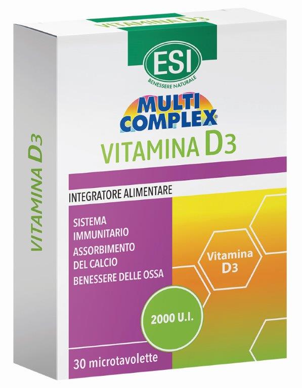 ESI MULTICOMPLEX VITAMINA D3 30 TAVOLETTE - Farmacia Dott. Pasquale Russo