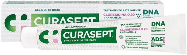 CURASEPT GEL DENTIFRICIO ADS DNA TRATTAMENTO ASTRINGENTE 75 ML - Farmacia Dott. Pasquale Russo