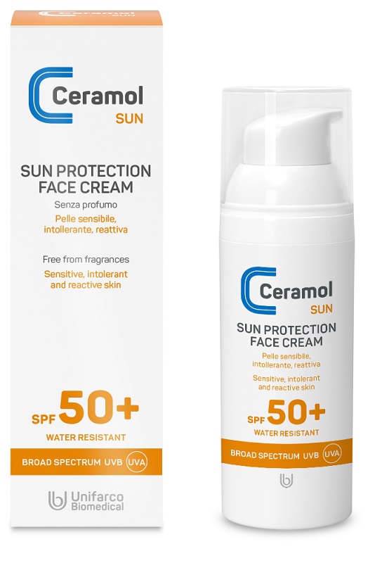 CERAMOL SUN PROTECTION FACE CREAM SPF50+ 50 ML - Farmacia Dott. Pasquale Russo