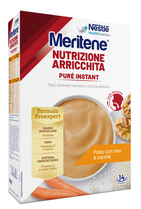 MERITENE PURE' INSTANT POLLO CON RISO E CAROTE 1 KG - Farmacia Dott. Pasquale Russo