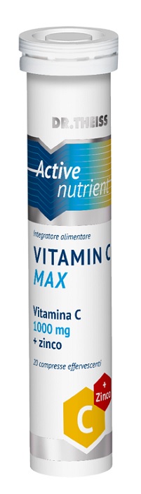 THEISS ACTIVE NUTRIENT VIT C MAX 20 COMPRESSE EFFERVESCENTI LIMONE 80 G - Farmacia Dott. Pasquale Russo
