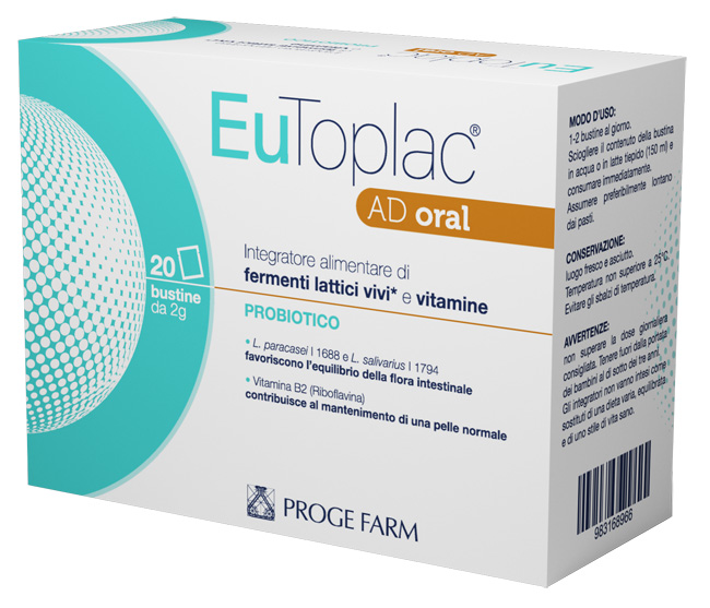 EUTOPLAC AD ORAL 20 BUSTINE - Farmacia Dott. Pasquale Russo