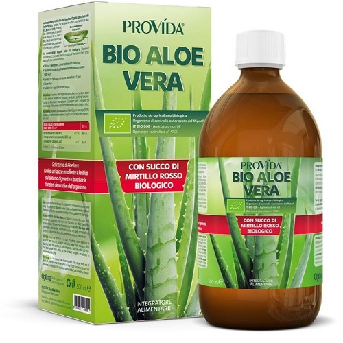 PROVIDA BIO ALOE VERA CON SUCCO DI MIRTILLO ROSSO BIOLOGICO 500 ML - Farmacia Dott. Pasquale Russo
