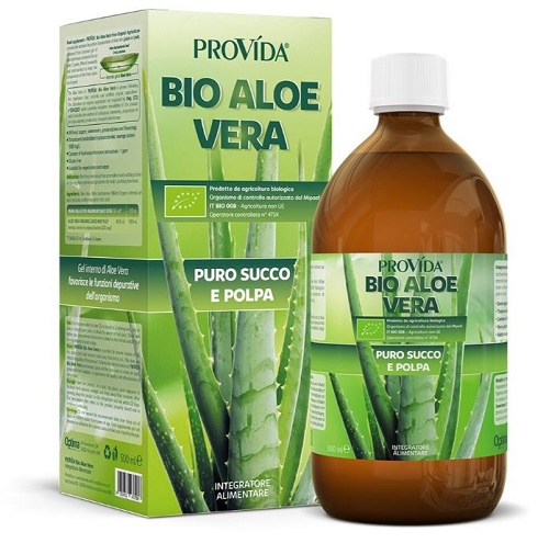 PROVIDA BIO ALOE VERA PURO SUCCO E POLPA 500 ML - Farmacia Dott. Pasquale Russo