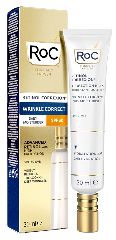 ROC RETINOL CORREXION WRINKLE CORRECT DAILY MOISTURISER SPF30 30 ML - Farmacia Dott. Pasquale Russo