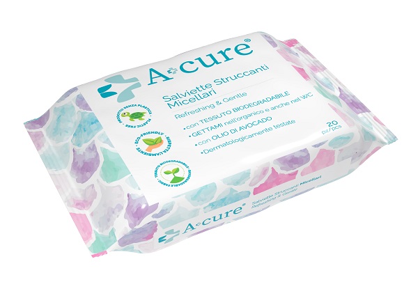 A+CURE STRUCCANTE MICELLARE POCKET MAXI 20 SALVIETTE - Farmacia Dott. Pasquale Russo