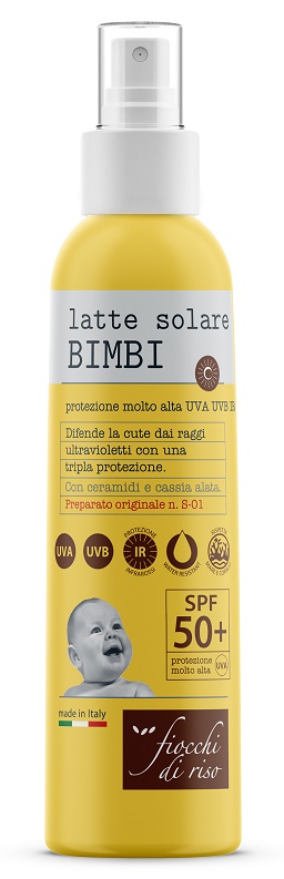 FIOCCHI DI RISO LATTE SOLARE BIMBI 50+ 140 ML SPRAY - Farmacia Dott. Pasquale Russo